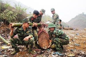 Bộ CHQS tỉnh: Hủy nổ bom tồn sót sau chiến tranh