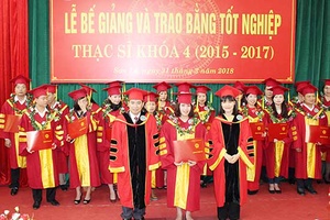 Trường Đại học Tây Bắc: Trao bằng thạc sỹ 4 chuyên ngành cho 64 học viên