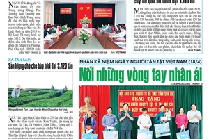 Báo Sơn La, Thứ 4 ngày 18/4/2018