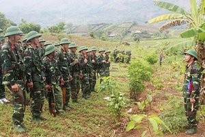 “Vượt nắng, thắng mưa, say sưa luyện tập”