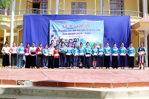 Hội LHPN tỉnh: Lễ ra quân “Đồng hành cùng phụ nữ biên cương” giai đoạn 2018-2020