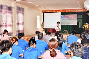 Trung tâm Hoạt động thanh thiếu niên: Tập huấn tuyên truyền bảo vệ môi trường, ứng phó biến đổi khí hậu