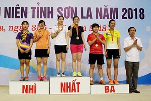 Kết thúc Giải cầu lông thanh thiếu niên tỉnh Sơn La năm 2018