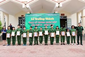 Lễ trưởng thành lớp 2 “Học kỳ trong quân đội”