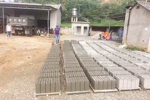Làm giàu từ sản xuất gạch không nung