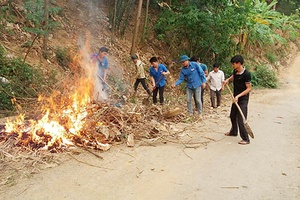 Tuổi trẻ Quỳnh Nhai chung tay xây dựng nông thôn mới