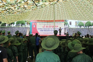 Bộ Chỉ huy Bộ đội Biên phòng tỉnh- Tỉnh đoàn: Tổ chức Lễ xuất quân Học kỳ trong Quân đội