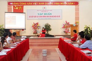 Hội Chữ thập đỏ tỉnh: Tập huấn sơ, cấp cứu tại cộng đồng cho cán bộ Hội cơ sở