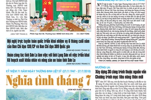 Báo Sơn La, Thứ 6 ngày 27/7/2018