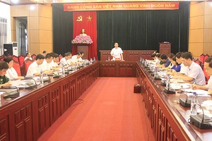 Họp bàn về công tác thu ngân sách, giải ngân,  thanh toán các nguồn vốn xây dựng cơ bản