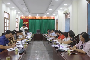 Tổ công tác 1169 làm việc với Sở Y tế