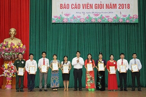 Huyện ủy Sông Mã: Hội thi báo cáo viên giỏi năm 2018