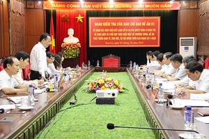 Đoàn kiểm tra của BCĐ Đề án 61 Trung ương làm việc với tỉnh Sơn La