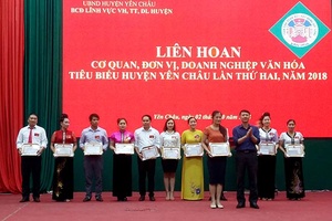 Yên Châu: Liên hoan cơ quan, đơn vị,doanh nghiệp văn hóa tiêu biểu