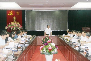 Hội nghị đánh giá tình hình thực hiện Kết luận của Ban Thường vụ tỉnh ủy về tăng cường sự lãnh đạo của Đảng đối với công tác phòng, chống thiên tai