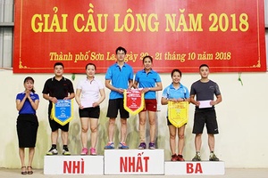 Giải cầu lông Đảng bộ thành phố Sơn La năm 2018