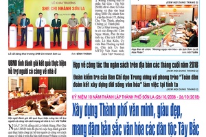 Báo Sơn La, Thứ 5 ngày 25/10/2018