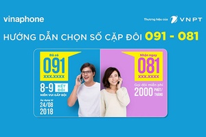 Đăng ký “Cặp đôi” 091-081 Vinaphone với nhiều ưu đãi