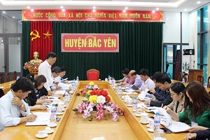 Tổ công tác 1169 của UBND tỉnh Làm việc tại huyện Phù Yên và Bắc Yên