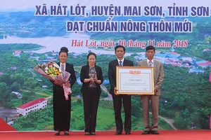 Xã Hát Lót và Mường Bon đạt chuẩn nông thôn mới