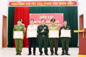 Diễn tập ứng phó cháy rừng - tìm kiếm cứu nạn xã Chiềng Bằng năm 2018