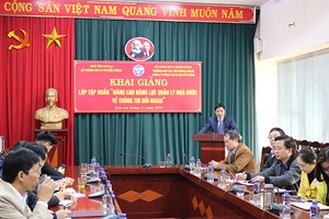 Tập huấn “Nâng cao năng lực quản lý nhà nước về thông tin đối ngoại”