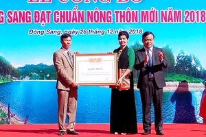 Xã Đông Sang: Đón Bằng công nhận đạt chuẩn nông thôn mới