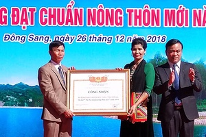 Xã Đông Sang: Đón bằng công nhận đạt chuẩn nông thôn mới