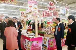 Khai mạc “Tuần hàng dâu tây và nông sản an toàn tỉnh Sơn La năm 2019” tại siêu thị Big C Thăng Long (Hà Nội)