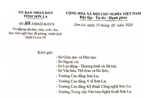 Thông báo về việc tiếp tục cho học sinh, sinh viên, học viên nghỉ học để phòng, tránh dịch bệnh Covid-19