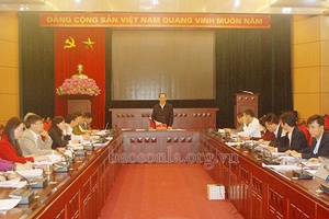 Xây dựng Dự thảo báo cáo Đoàn giám sát của Ủy ban Thường vụ Quốc hội về việc thực hiện các Hiệp định thương mại tự do (FTA)