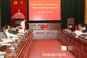 Phiên họp thứ Nhất, Hội đồng Thi đua - Khen thưởng tỉnh năm 2020