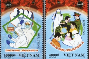 Phát hành bộ tem ''Chung tay phòng, chống Dịch COVID-19''