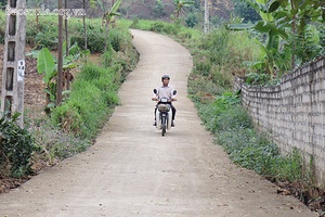 Tân Lang thực hiện tiêu chí đường giao thông nông thôn