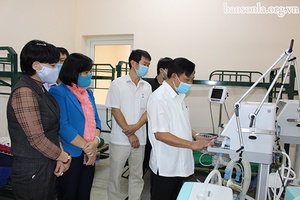 Đồng chí Phó Chủ tịch UBND tỉnh kiểm tra cơ sở vật chất ứng phó phòng, chống dịch bệnh COVID-19