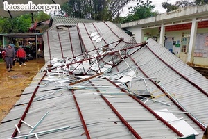 Mưa, giông lốc gây thiệt hại ở một số xã của huyện Thuận Châu