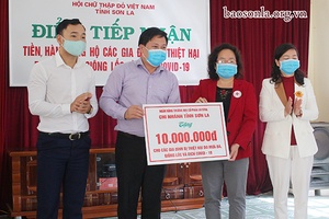 Hội Chữ thập đỏ tỉnh: Tiếp nhận hỗ trợ các gia đình bị thiệt hại do mưa đá, giông lốc và dịch COVID-19