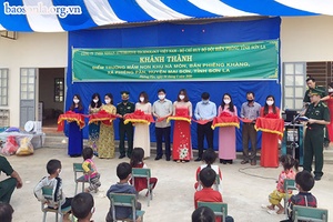 Khánh thành nhà lớp học mầm non khu Nà Mòn, bản Phiêng Khàng