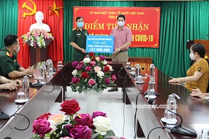 Ủy ban MTTQ Việt Nam tỉnh: Tiếp nhận trên 221 triệu đồng ủng hộ phòng, chống dịch COVID-19