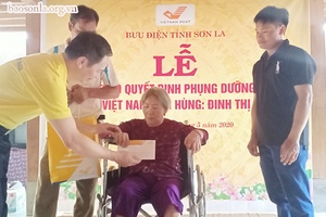 Bưu điện tỉnh Sơn La: Nhận phụng dưỡng suốt đời Mẹ Việt Nam Anh hùng Đinh Thị Lai