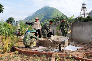 Xây dựng khu vui chơi tại điểm trường mầm non Tiên Sơn