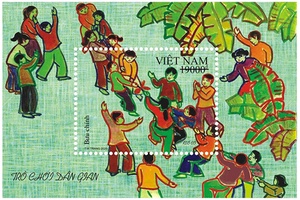 Phát hành bộ tem “Trò chơi dân gian” nhân Ngày Quốc tế thiếu nhi