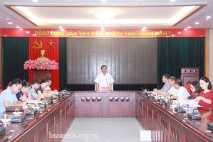 Họp Hội đồng giám khảo Giải thưởng “Giải báo chí Suối Reo tỉnh Sơn La” năm 2019-2020