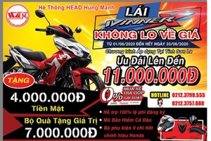 Chương trình ưu đãi "Lái WinnerX không lo về giá"