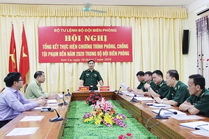 Hội nghị trực tuyến toàn quốc tổng kết chương trình phòng, chống tội phạm đến năm 2020 trong bộ đội biên phòng