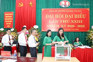 Đại hội đại biểu Đảng bộ Trường Đại học Tây Bắc lần thứ XXIII, nhiệm kỳ 2020-2025 thành công tốt đẹp