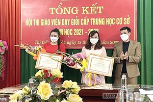 55 giáo viên đạt danh hiệu giáo viên dạy giỏi cấp THCS