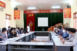 Đoàn Công tác Sở Công Thương thăm, làm việc tại xã Tông Cọ