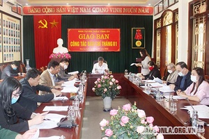 Hội nghị giao ban công tác báo chí tháng 1