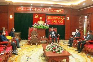 Ban Trị sự Giáo hội Phật giáo Việt Nam tỉnh chúc Tết tỉnh ta